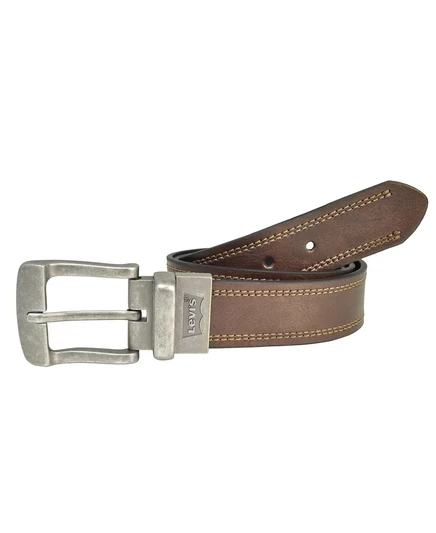 Повседневный мужской ремень Levi's® из кожи с реверсивным рисунком brown/black