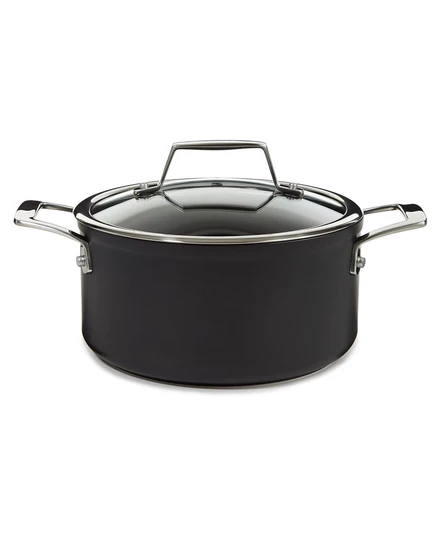 Кастрюля Berghoff 3,1 л анодированная с крышкой, черная