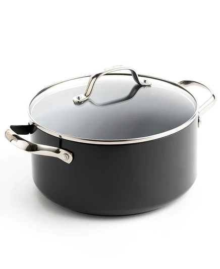 Кастрюля GreenPan Valencia Pro 5,2 л, керамическая, серая