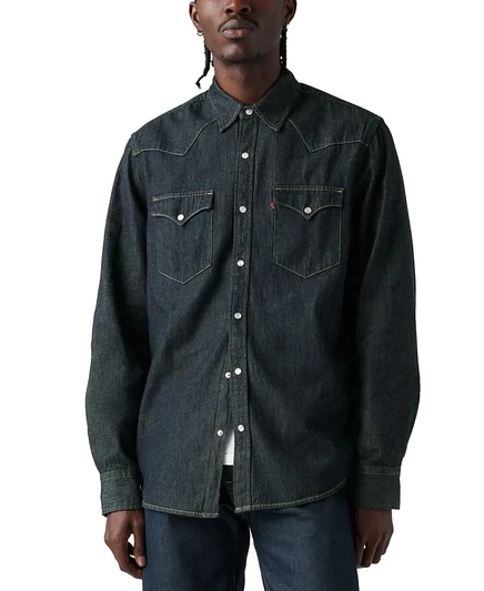Мужская рубашка Levi's Classic-Fit Western, синяя