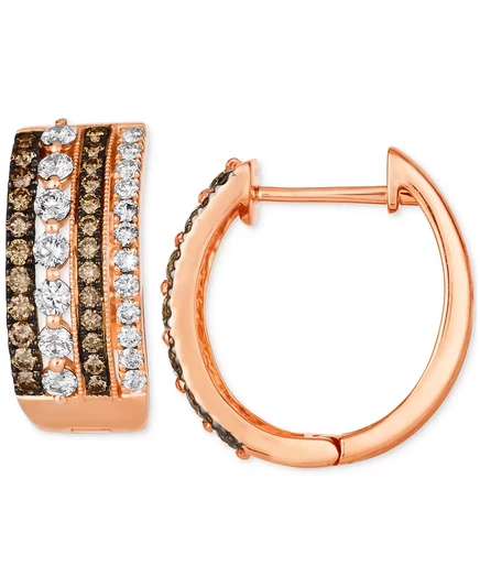 Кольцо и серьги Le Vian Chocolate & Nude, 14K розовое золото