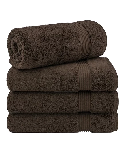 Полотенца American Soft Linen Bekos, 4 шт., коричневые