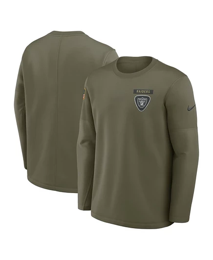 Мужская футболка Nike Raiders Therma-FIT Salute, оливковая