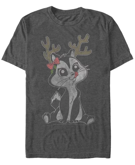 Мужская футболка с коротким рукавом Looney Tunes Oh Deer charcoal heather