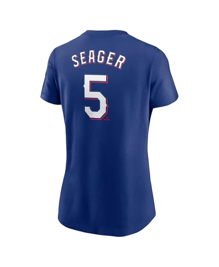 Женская футболка Nike с именем и номером Corey Seager Royal Texas Rangers Fuse от Nike royal