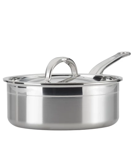Ковш Hestan ProBond 1,9 л с крышкой, серебристый