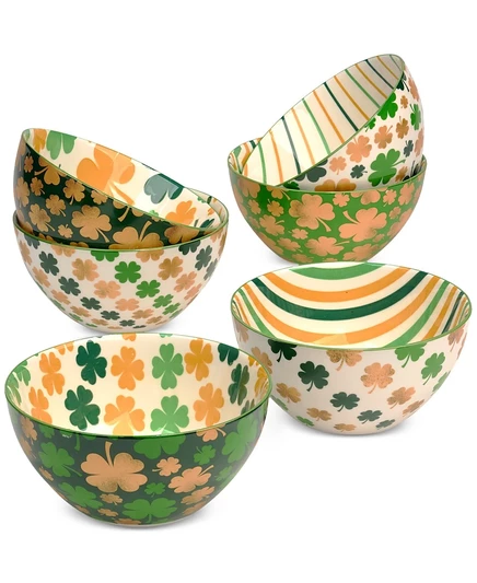 Набор мисок St. Patrick's Day, 6 шт., разноцветный
