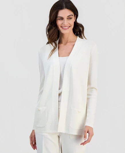 Женский кардиган Anne Klein Malibu для миниатюрных, белый голубь