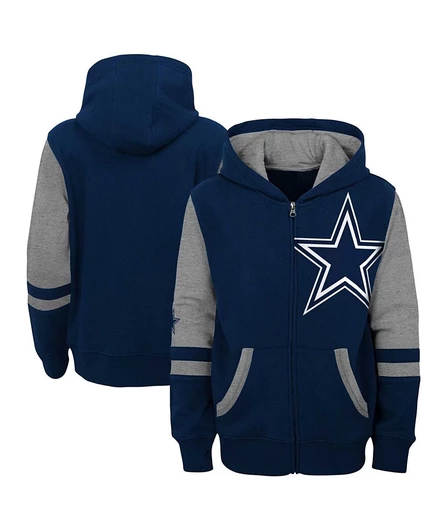 Мальчиковая толстовка Outerstuff Dallas Cowboys Colorblock, синяя