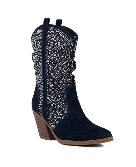  Женские сапоги в западном стиле с закрытым носком Kassandra 2 dark denim