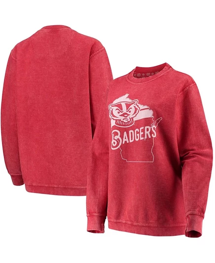 Женский свитшот Pressbox Wisconsin Badgers, красный