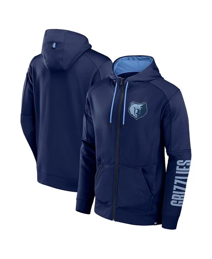 Мужское худи Fanatics Baller Defender на молнии, синее