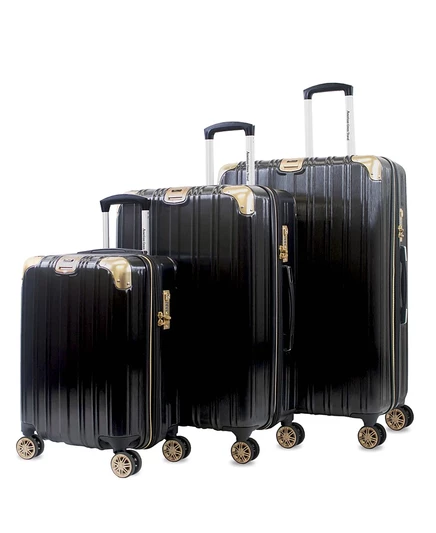 Набор чемоданов American Green Travel Melrose S 3 шт., черный