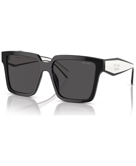Большие квадратные женские солнцезащитные очки Prada, PR 24ZS black