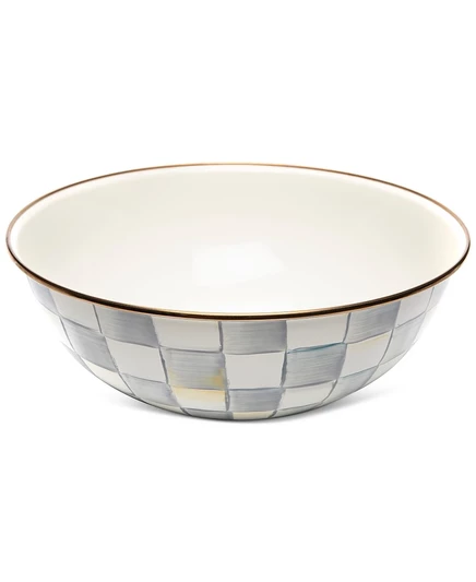 Миска сервировочная Mackenzie-Childs Sterling Check, 5,7 л