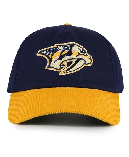 Мужская регулируемая шляпа American Needle темно-синего цвета/золотого цвета Nashville Predators Burnett