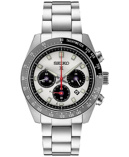 Мужские часы Seiko Prospex Speedtimer 41 мм, серебристые