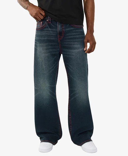 Мужские джинсы True Religion Vinny Ultra Baggy, синие