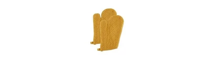 Коллекция Design Imports Basic Terry, 100% хлопок, стеганый, Рукавица для духовки, Медово-золотистый, желтый, 2 предмета