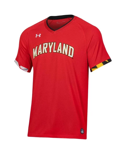 Мужская майка Under Armour Maryland Terrapins V‑neck, красная