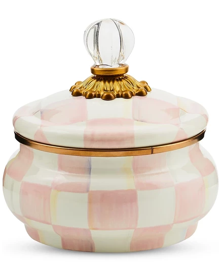 Кастрюля Mackenzie-Childs Rosy Check эмалированная сталь, 590 мл
