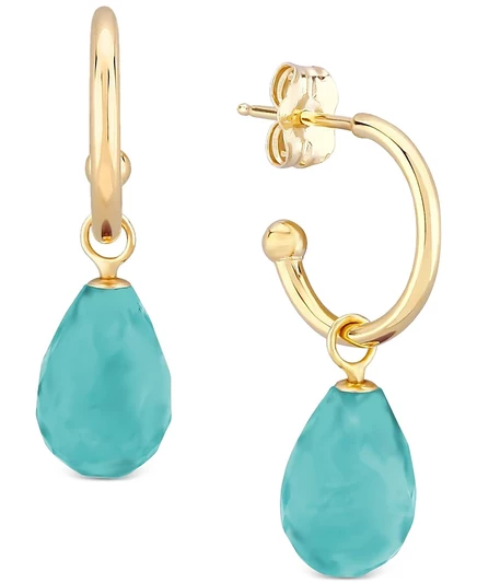 Женские серьги-кольца Macy's Sleeping Beauty, бирюзовые