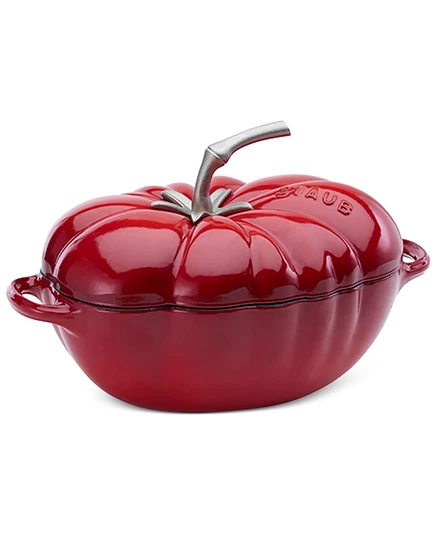 Жаровня Staub эмалированная чугунная 2,8 л, красная