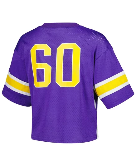 Женская укороченная футбольная майка Established & Co. фиолетового цвета от LSU Tigers Fashion purple