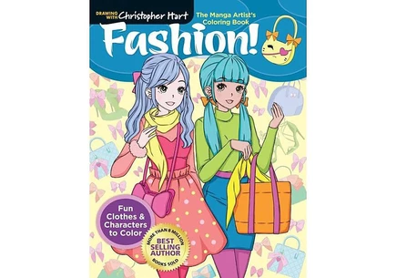 Раскраска The Manga Artist's Coloring Book — Fashion!, мягкая обложка