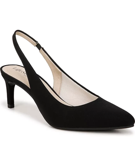  Женские туфли-лодочки Annalise с острым носком на плоской подошве black microfiber