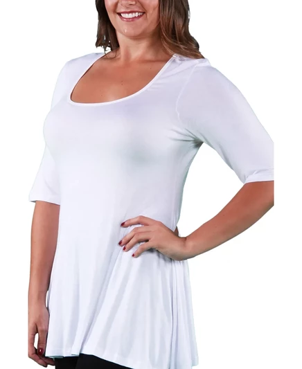 Женская туника 24seven Comfort Apparel больших размеров, белая