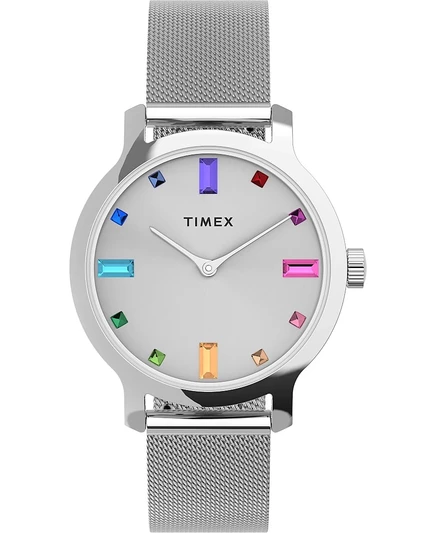 Женские часы Timex Transcend 31 мм, серебристые