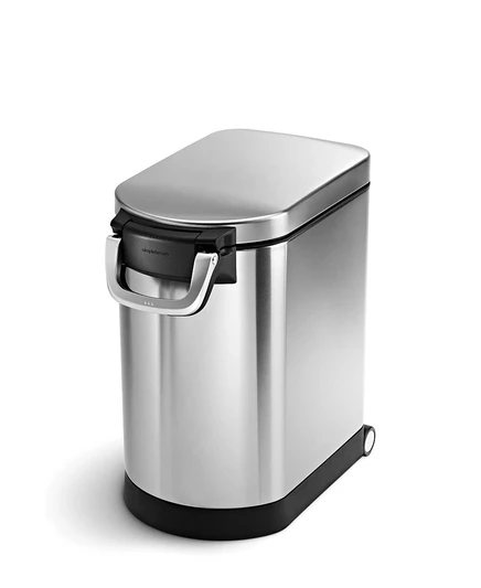 Контейнер Simplehuman для корма 12,2 кг с магнит. совком, белый