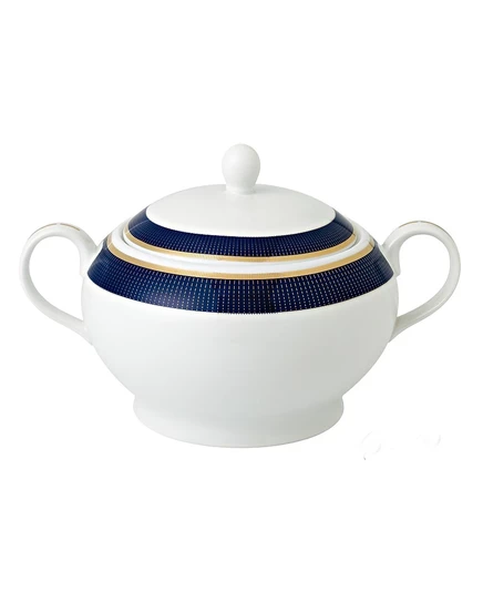 Супница с крышкой lorren home trends la luna, 3.8 л, синяя