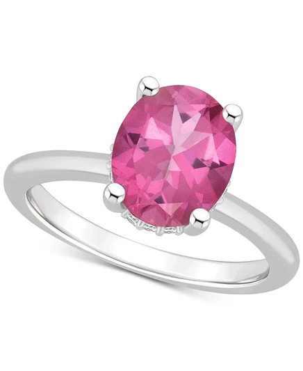 Кольцо Macy's Mystic Topaz овальное 3-5/8 кт, розовый топаз