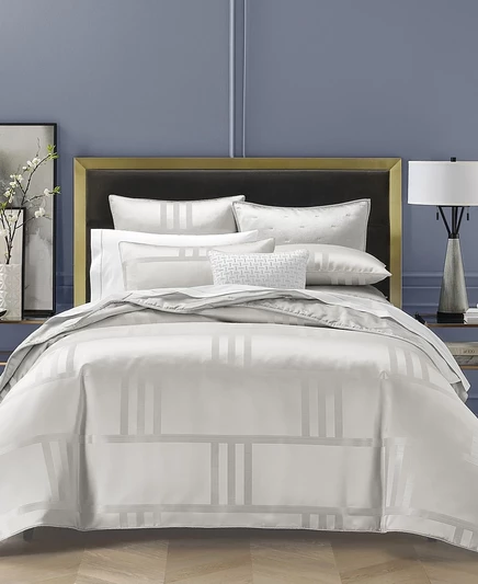 Комплект пододеяльника Hotel Collection Structure King, серебристый