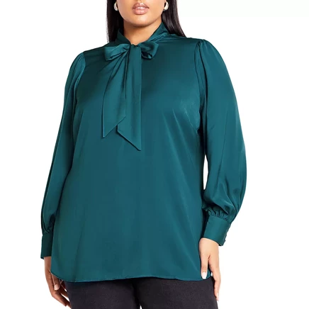 Большой Размер в топе Awe Top teal