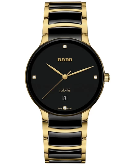 Унисекс часы Rado Centrix 40 мм с бриллиантами, черные