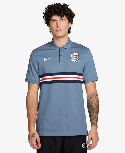 Футболка-поло Nike England Soccer Dri-FIT синего цвета