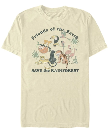 Мужская футболка Fifth Sun Save the Rainforest, бежевая