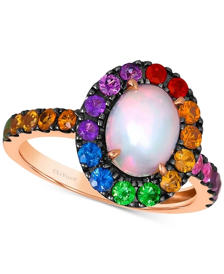 Женское кольцо Le Vian с разноцветными камнями