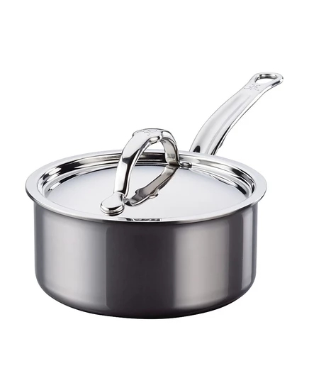 Ковш Hestan NanoBond 1,4 л с крышкой, серый