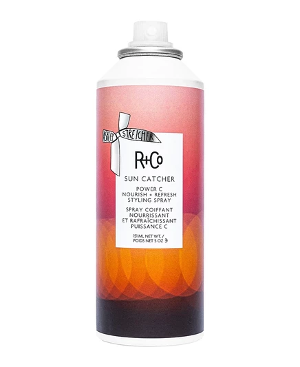 R+Co Sun Catcher Power C питательным и освежающим спреем для укладки, 5 унций. без цвета
