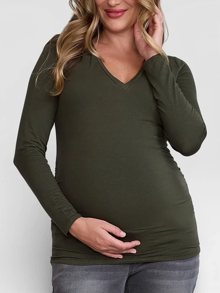 Топ для беременных Motherhood Maternity, зеленый