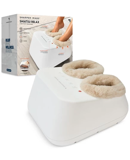 Массажер для ног Sharper Image Shiatsu Relax Luxe, белый