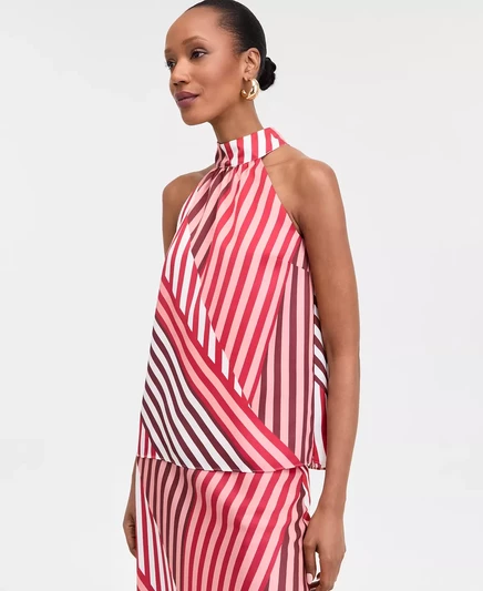  Женский топ на бретелях с имитацией шеи, эксклюзивно в Macy's tery strip