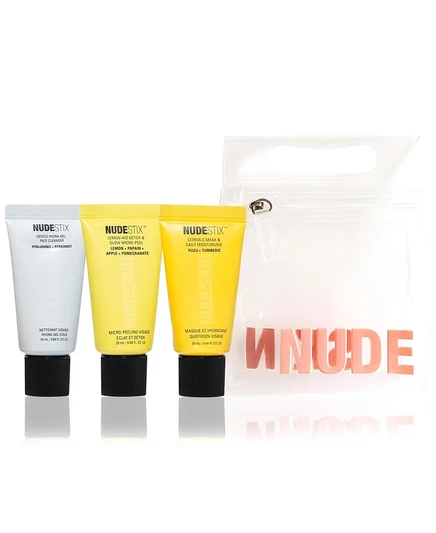 NUDESTIX, 3 шт. Набор для обновления кожи Nudeskin Gentle Citrus без цвета