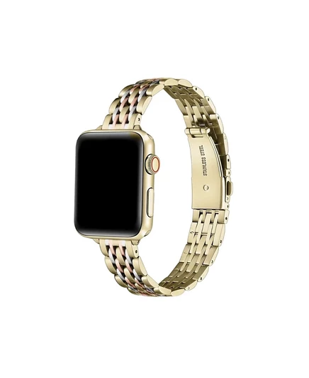Шикарный технологичный ремешок Rainey Skinny из нержавеющей стали для Apple Watch, подходит для всех моделей Apple Watch