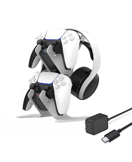 Подставка-зарядка NBCP для контроллера PS5, 2,5 ч, белая