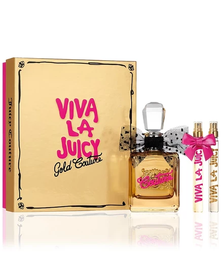 Подарочный набор парфюмерной воды Juicy Couture, 3 шт., Viva La Juicy Gold Couture, без цвета